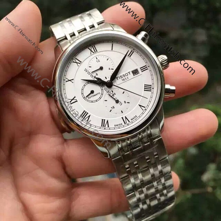 New Replica Tissot T085 Watch Stainless Steel Black Chronograph